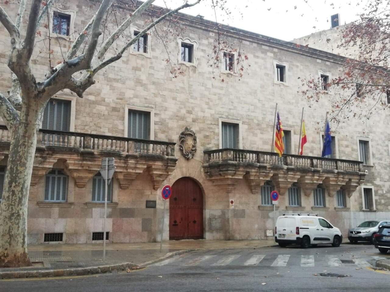 Fachada de la Audiencia Provincial de Palma.