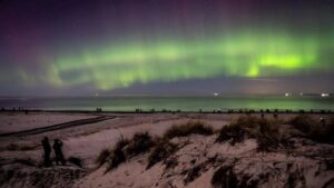 Auroras boreales visibles en el cielo nocturno de España