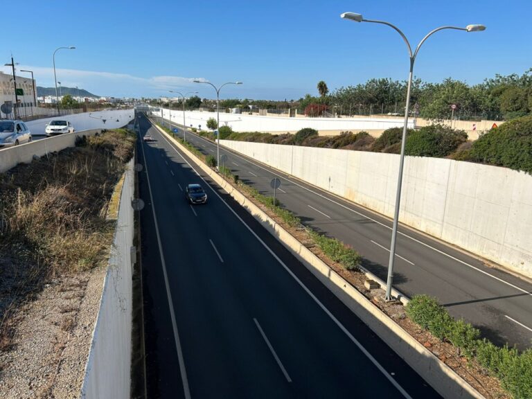 Carretera en Ibiza reabierta tras tormenta histórica y lluvias intensas