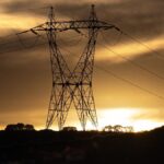 Torre de alta tensión eléctrica