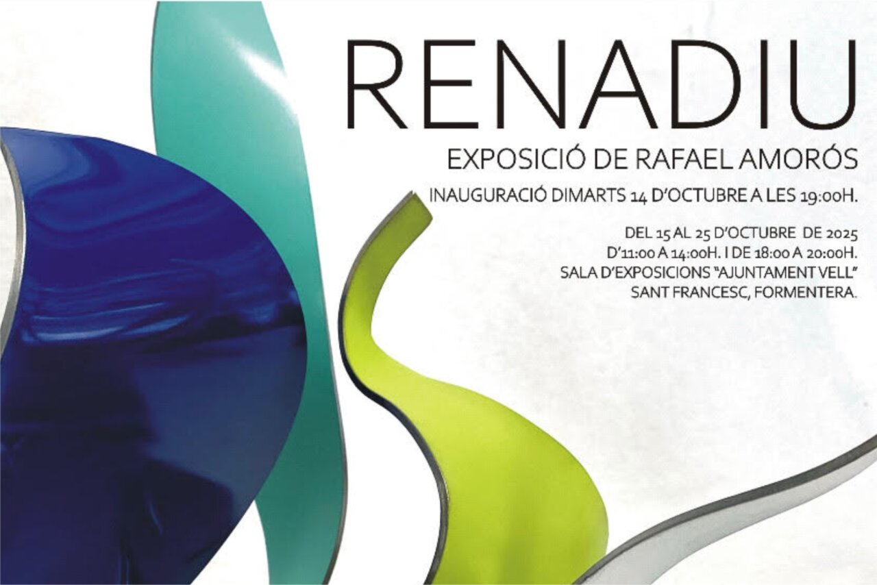 Cartel de la exposición Renadiu en Sant Francesc, Formentera.