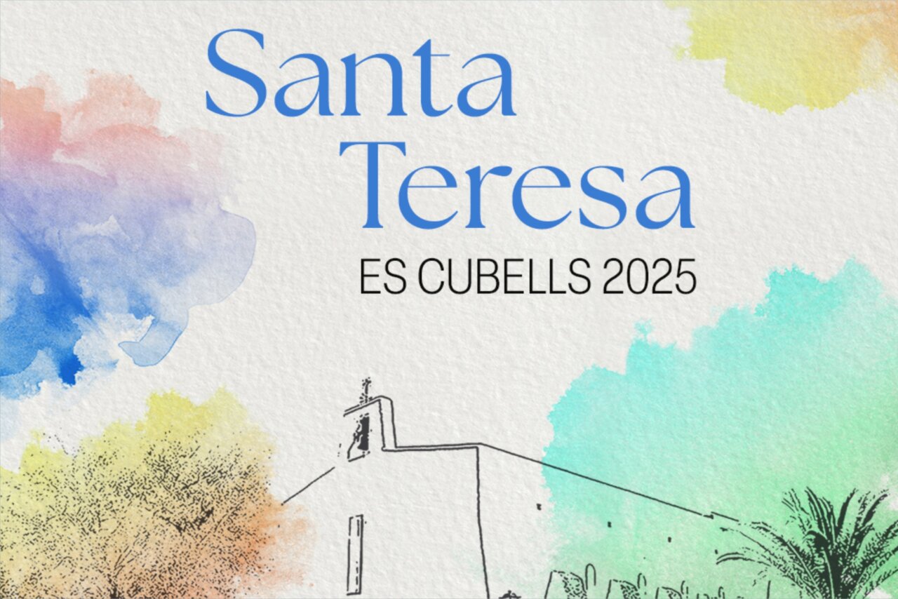 Cartel de las fiestas de Santa Teresa en Es Cubells 2025