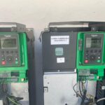 Controles de la bomba sumergible en la estación de bombeo del puerto de Ibiza