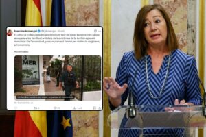 Francina Armengol hablando sobre un caso de violencia de género en Formentera