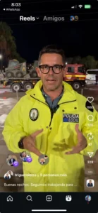 Imagen del alcalde de Ibiza hablando sobre lluvias torrenciales y tr&aacute;fico cerrado.