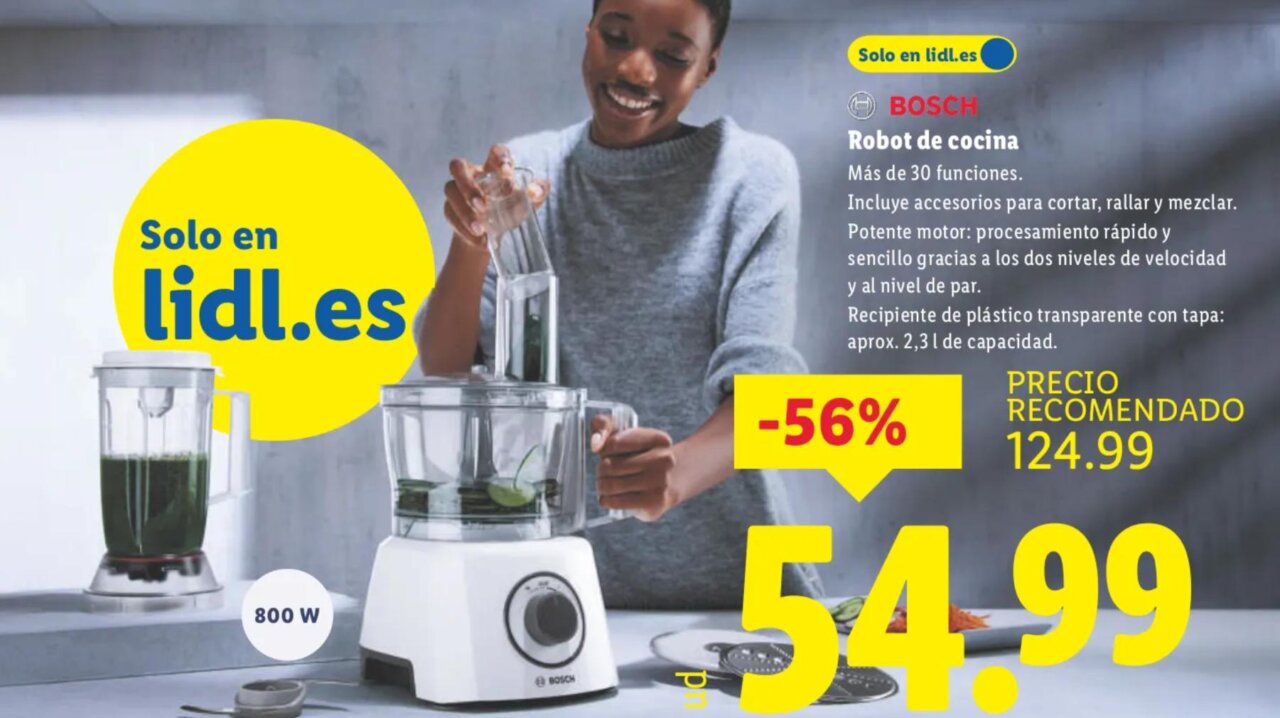 Robot de cocina Bosch con más de 30 funciones en oferta