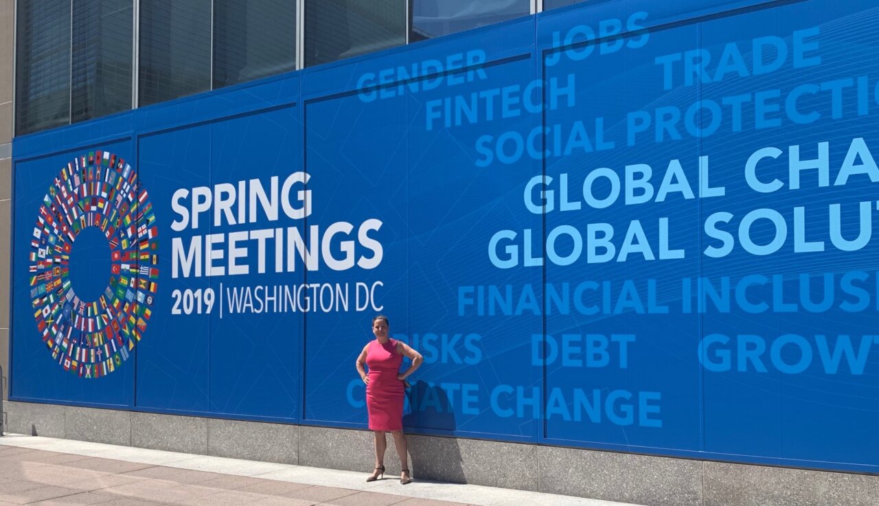 Natalia Olson-Urtecho en las Spring Meetings 2019 en Washington DC
