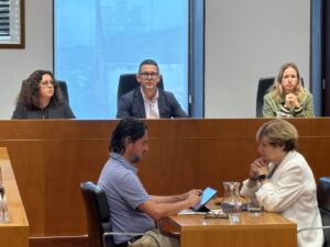 Reuni&oacute;n del pleno del Ayuntamiento de Ibiza discutiendo la emergencia por tormenta.