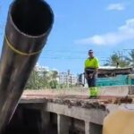 Tubo de 12 metros encontrado en trabajos de limpieza en Ibiza