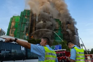 El incendio que sacude Hong Kong