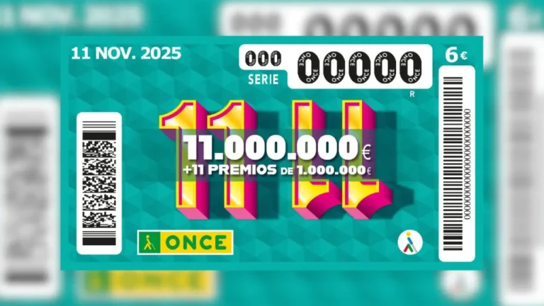 Cupón del sorteo 11 del 11 de la ONCE