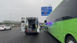 Accidente en la A-6