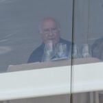 La presidenta de Inditex, Marta Ortega, y el empresario Amancio Ortega durante la celebración en el centro hípico de Casas Novas en A Coruña, a 12 de julio de 2023