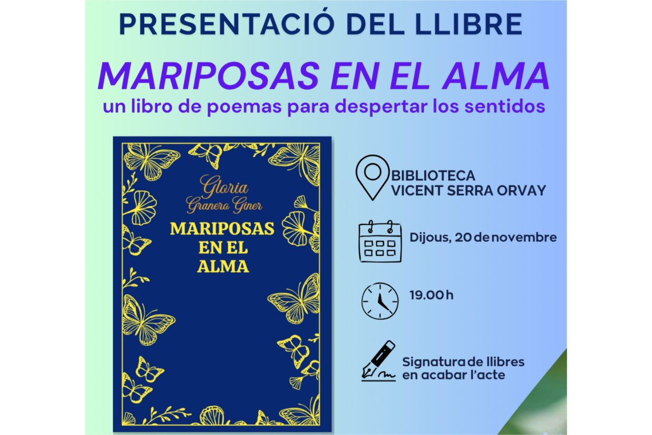 La Biblioteca de Sant Jordi presenta el poemario debut de Gloria Granero