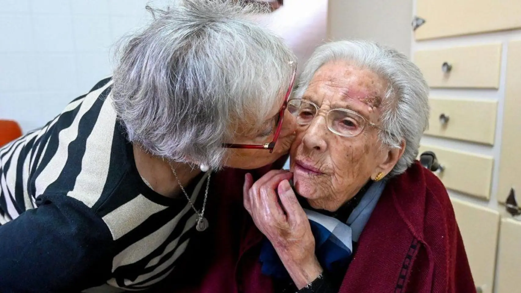 Teresa Fernández Casado con su hija