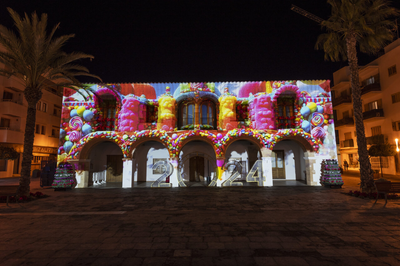 Videomapping Christmas in Santa Eulària