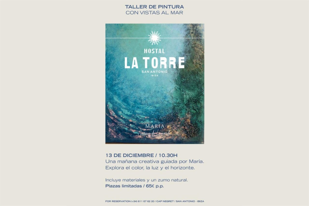 Painting workshop overlooking the sea – Hostal La Torre