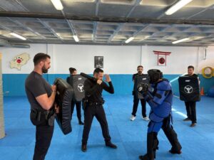 Momento de una de las sesiones de formación de la Policía Local de Sant Antoni.