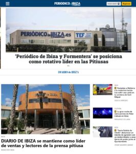 Las portadas de la batalla de la prensa de Ibiza.