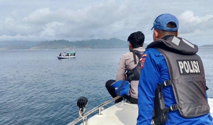 Imagen del dispositivo de rescate en Indonesia