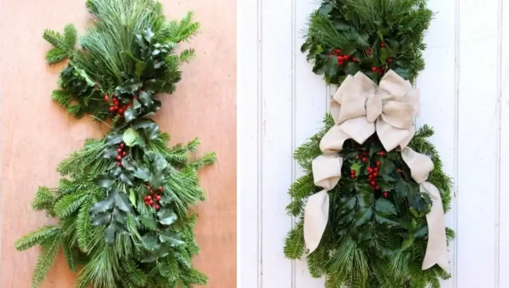 Minimalist vertical garland