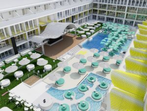 Dise&ntilde;o del nuevo Ibiza Rocks Pool Club