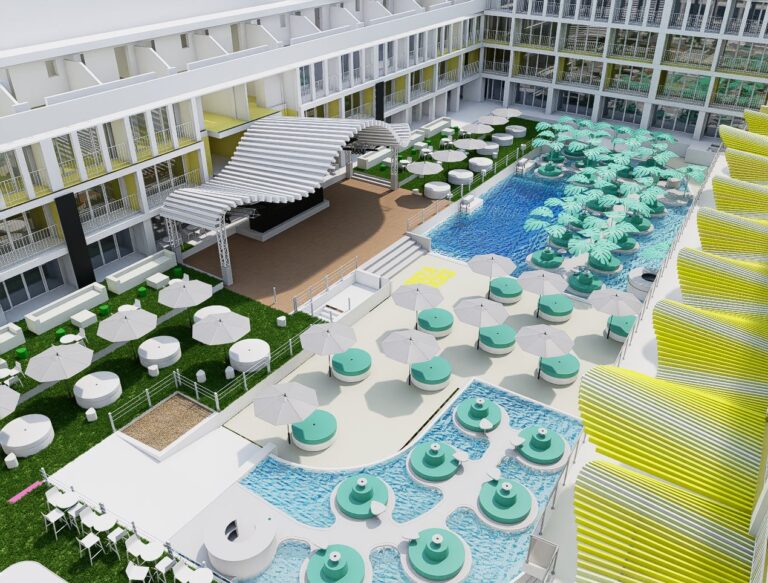 Dise&ntilde;o del nuevo Ibiza Rocks Pool Club