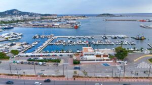 Vista a&eacute;rea de Port Nautic Ibiza.