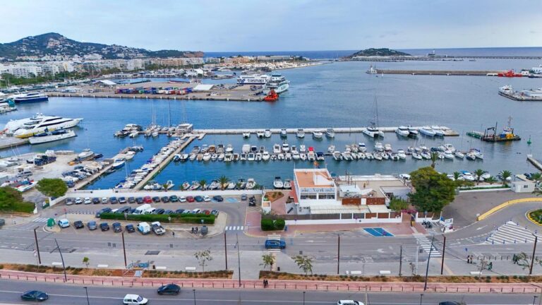 Vista a&eacute;rea de Port Nautic Ibiza.
