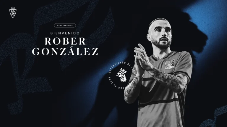El Real Zaragoza le da la bienvenida a Rober Gonz&aacute;lez