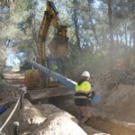 Santa Eul&agrave;ria inicia las obras para llevar agua desalada a 1.200 abonados de Cala Llonga