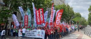 Manifestaci&oacute;n de funcionarios de justicia en Madrid
