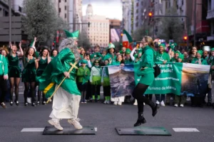 Desfile de San Patricio en la Gran V&iacute;a Madrid