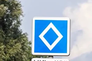 La se&ntilde;al del rombo blanco