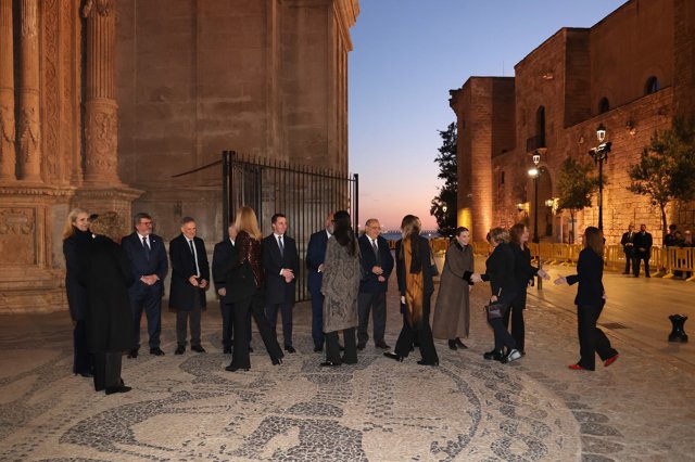 Así fue la llegada de la Reina Sofía a la Catedral de Mallorca