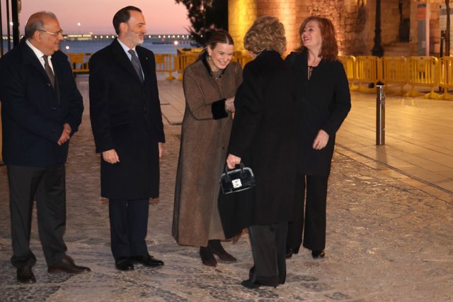 Así fue la llegada de la Reina Sofía a la Catedral de Mallorca