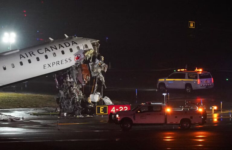 Accidente de avi&oacute;n en el aeropuerto de LaGuardia, Nueva York (Estados Unidos)