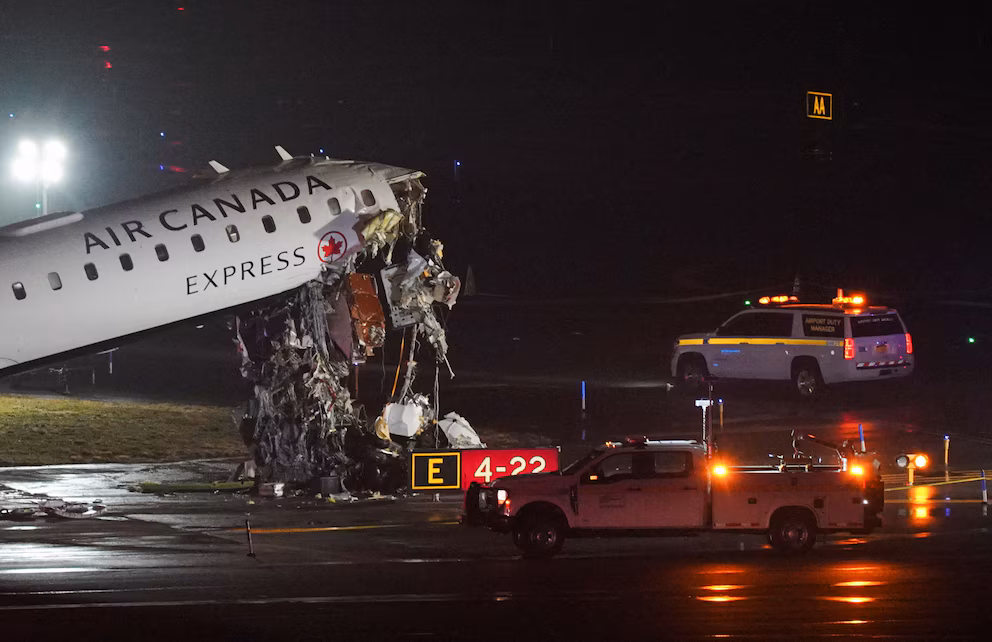 Accidente de avi&oacute;n en el aeropuerto de LaGuardia, Nueva York (Estados Unidos)