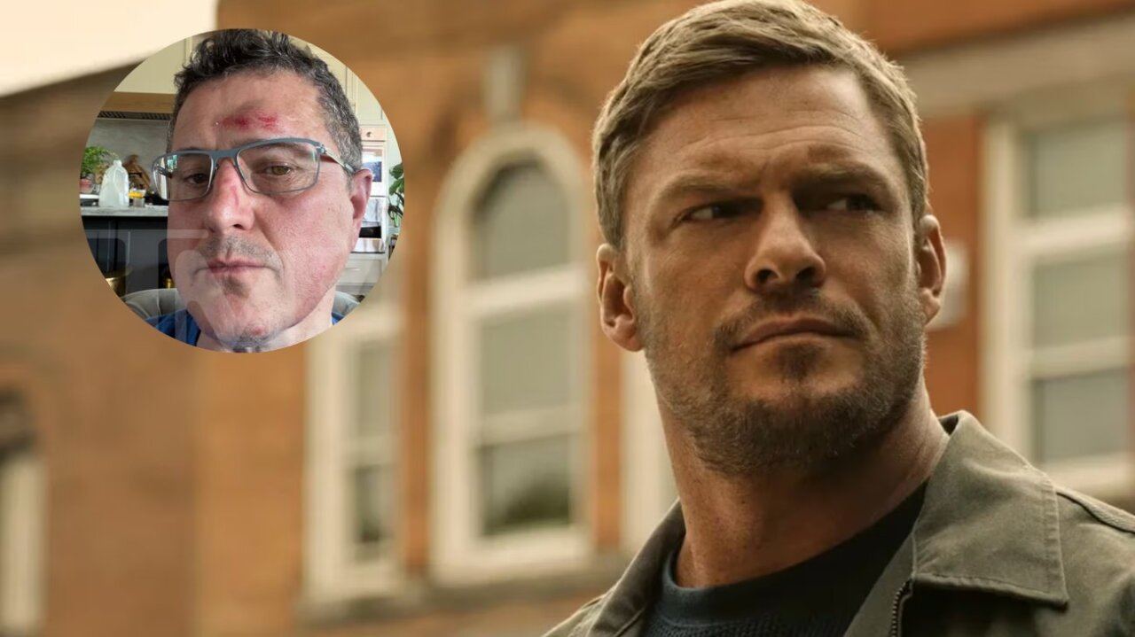 Alan Ritchson golpea a un vecino delante de sus hijos