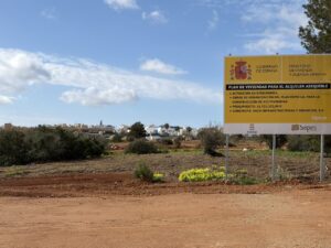 Las obras de urbanización del terreno avanzan a buen ritmo.