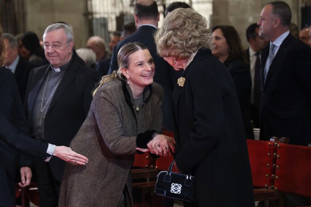 Así fue la llegada de la Reina Sofía a la Catedral de Mallorca