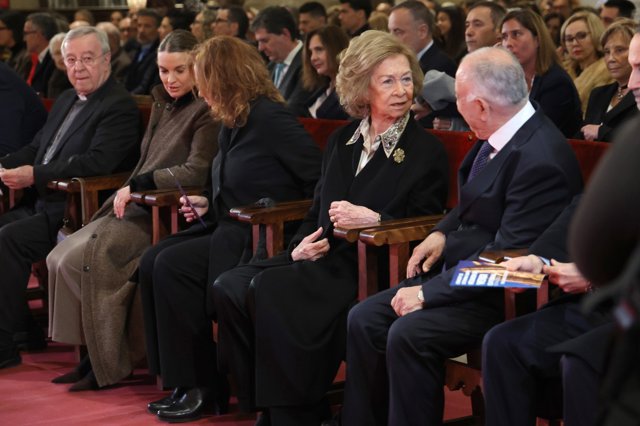 Así fue la llegada de la Reina Sofía a la Catedral de Mallorca