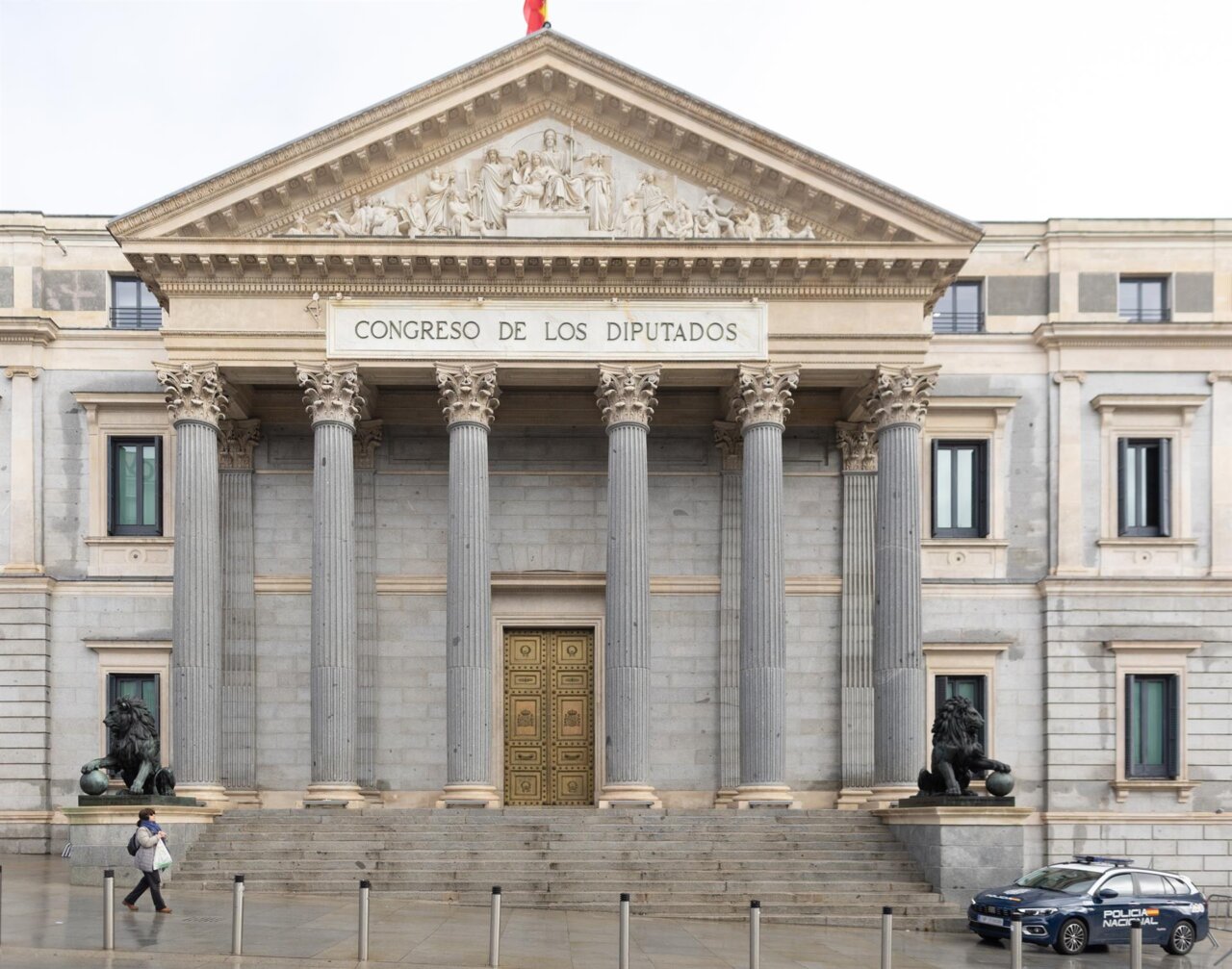 Fachada del Congreso de los Diputados.