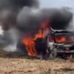 Arde una caravana en la zona alta de Can Misses y moviliza a Polic&iacute;a y bomberos