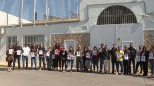 Funcionarios de la prisión de Ibiza protestan por el asesinato de una compañera. (Archivo IB3)