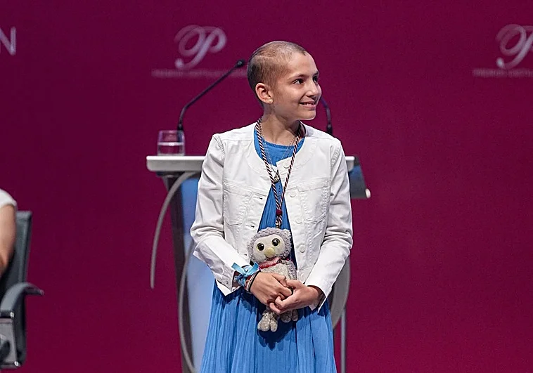 Mar&iacute;a Caama&ntilde;o durante la entrega de los Premios Castilla y Le&oacute;n, el pasado junio