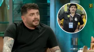 Diego Armando Maradona Jr. y su padre