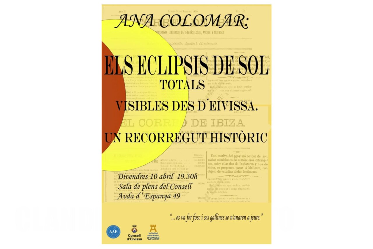 Conferencia sobre eclipses solares en Ibiza: historia y curiosidades en el Consell d’Eivissa