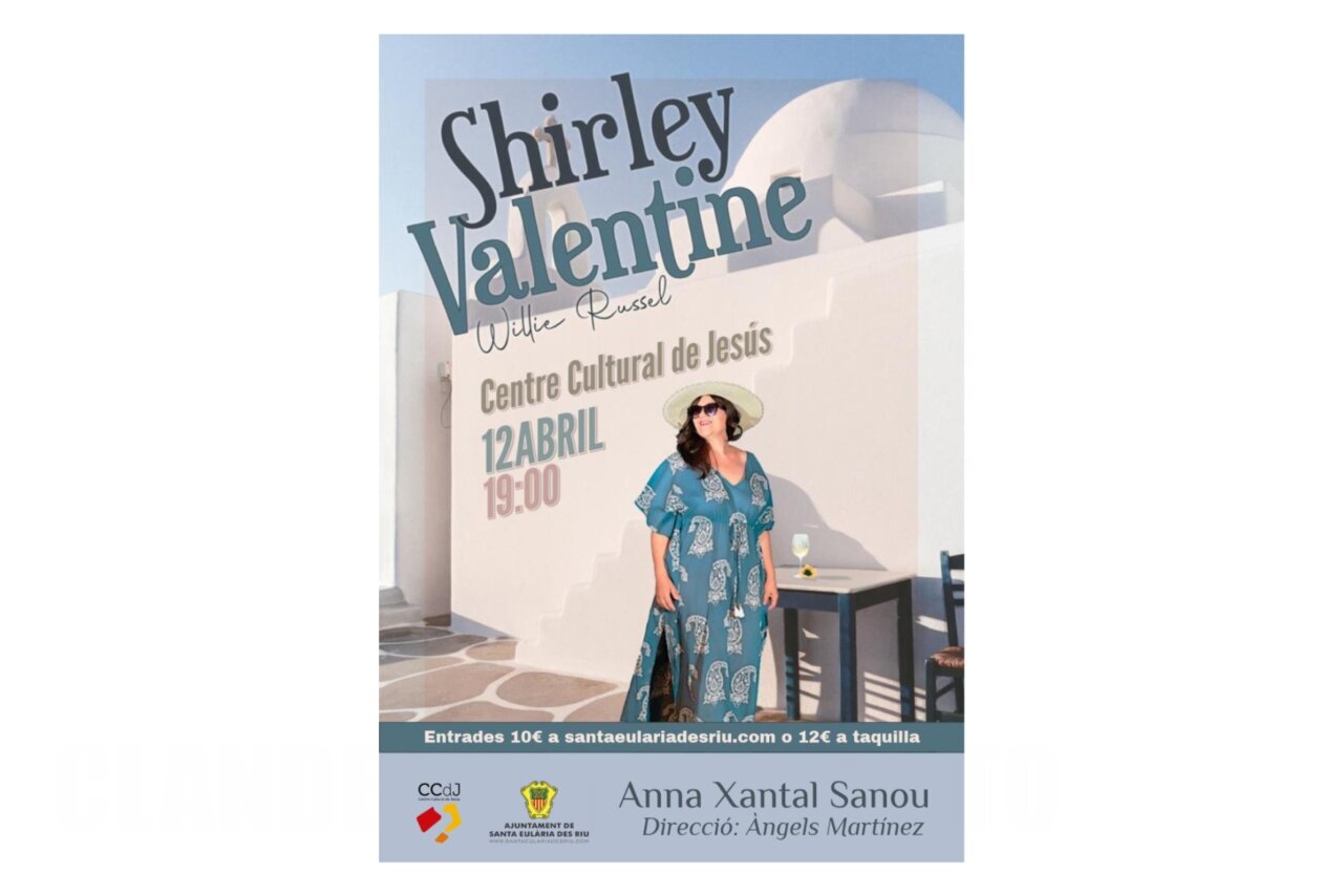 ‘Shirley Valentine’ en el Centro Cultural de Jesús: teatro íntimo y emocionante en Ibiza