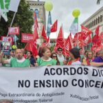 La concertada sale a la calle contra la ley de carga lectiva
